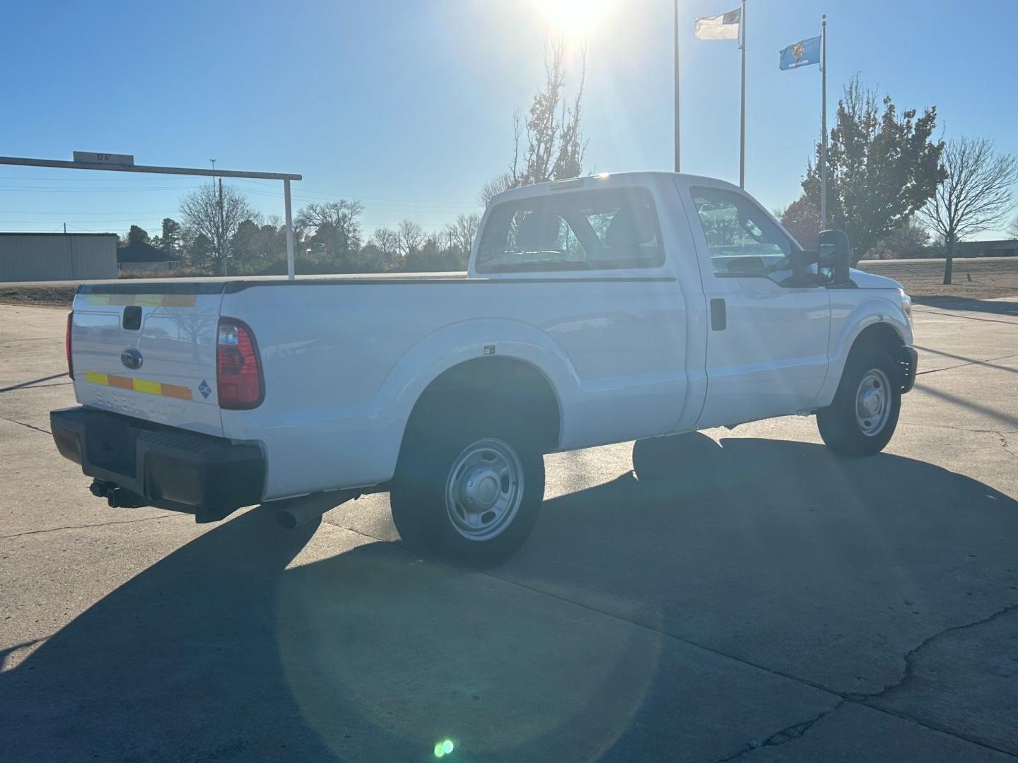 2013 White Ford F-250 SD (1FTBF2A68DE) , located at 17760 Hwy 62, Morris, OK, 74445, (918) 733-4887, 35.609104, -95.877060 - 2013 FORD F-250 SD XL 2WD DEDICATED CNG (ONLY RUNS ON COMPRESSED NATURAL GAS). FEATURES MANUAL SEATS, MANUAL WINDOWS, MANUAL LOCKS, MANUAL MIRRORS, AM/FM STEREO, CRUISE CONTROL, TRACTION CONTROL, LEATHER SEATS. IT IS EQUIPPED WITH A CNG FUELING SYSTEM, IT RUNS ON COMPRESSED NATURAL GAS. A PREMIER AL - Photo#4